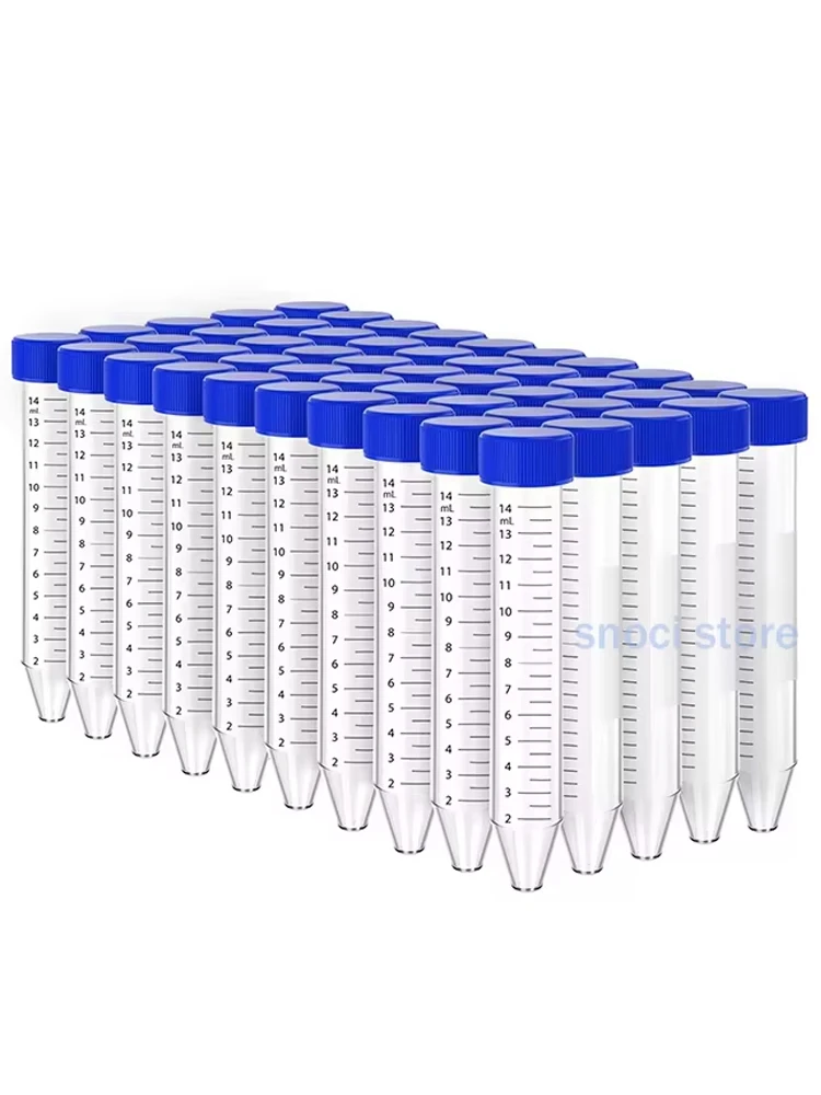 15 ml, przezroczyste, plastikowe probówki do wirówki z zakrętką, z podziałką, do użytku laboratoryjnego. — zdjęcie produktu 7