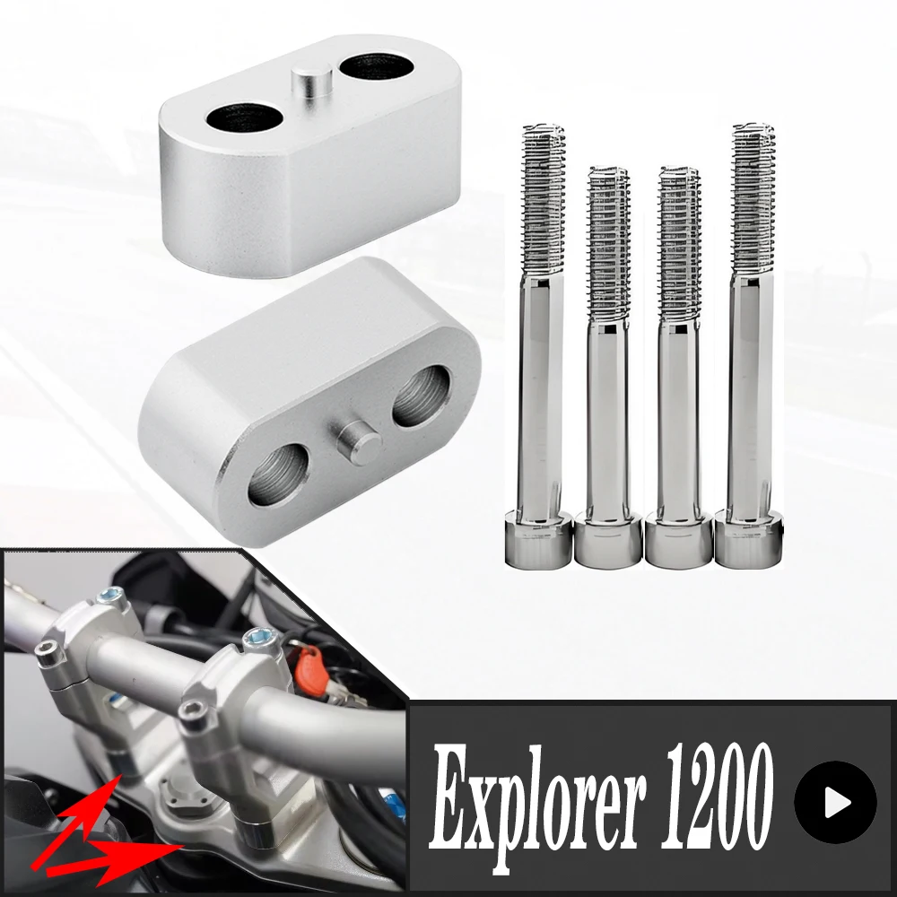 FOR Triumph Tiger Explorer 1200 XC XCA XR XRT XRX 2012-2022  Motorcycle Handlebar Risers Clamp Mounting Riser 20MM Explorer1200 - view 2