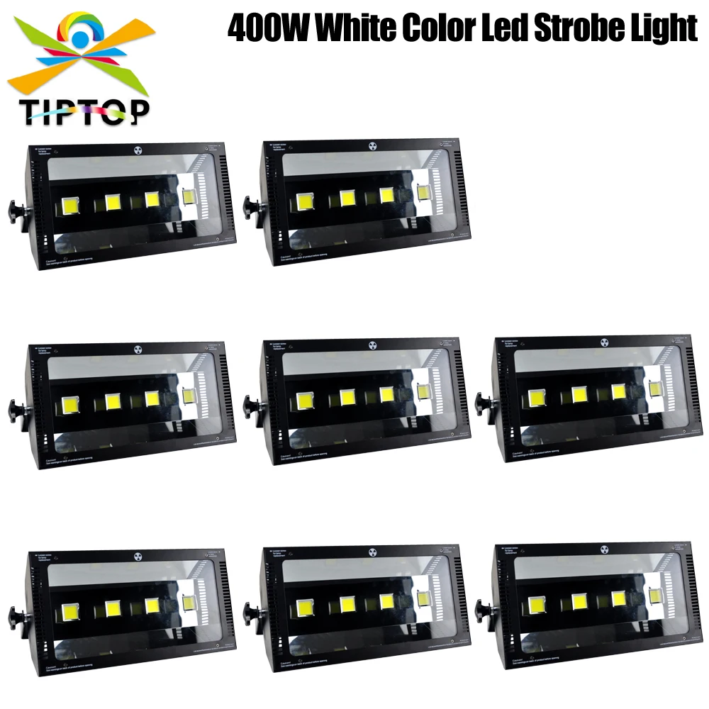 TIPTOP 4 X 100W COB White Color Led Strobe Light DMX512 Stage Professional Flash Disco High Speed Flash Light 400W High Power