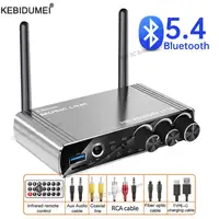 Transmisor receptor Bluetooth 5,4, compatible con USB, reproducción de disco en U, adaptador inalámbrico AUX, fibra óptica Coaxial de 3,5mm para Kit de altavoz para coche