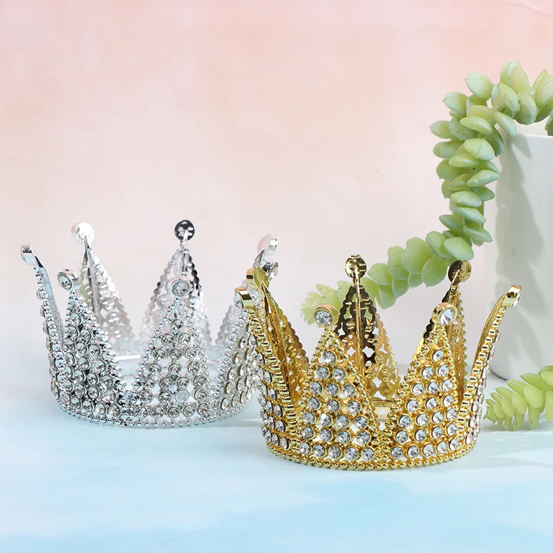 1 Pcs Vintage Black Crown Baroque Crown Cake Decoration Baking Ornament Birthday Party Supplies Dessert Decoration