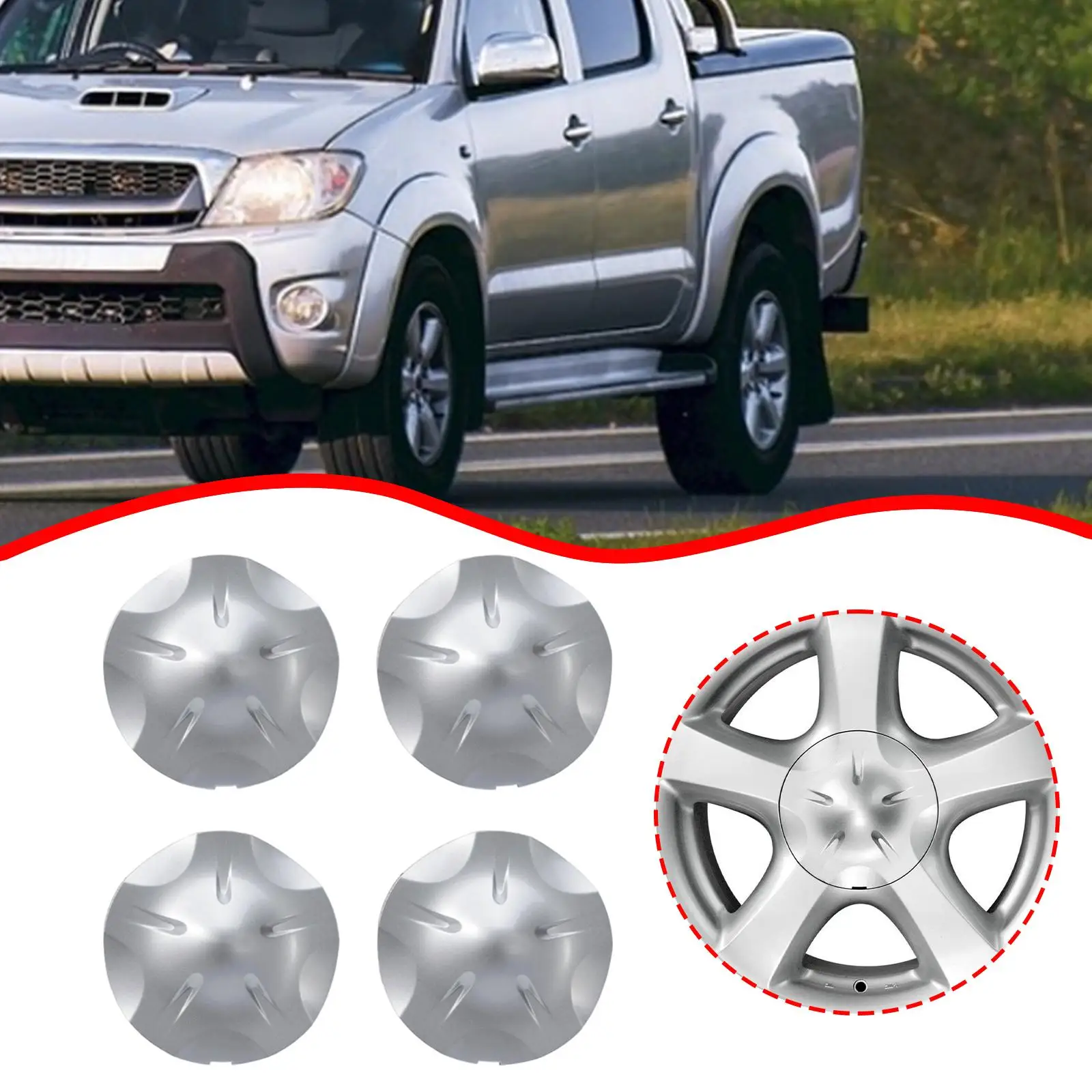 

4x колпачки для центра колесных дисков 8981073183, легко устанавливаются, практичные сменные аксессуары, долговечные, для Isuzu D-max