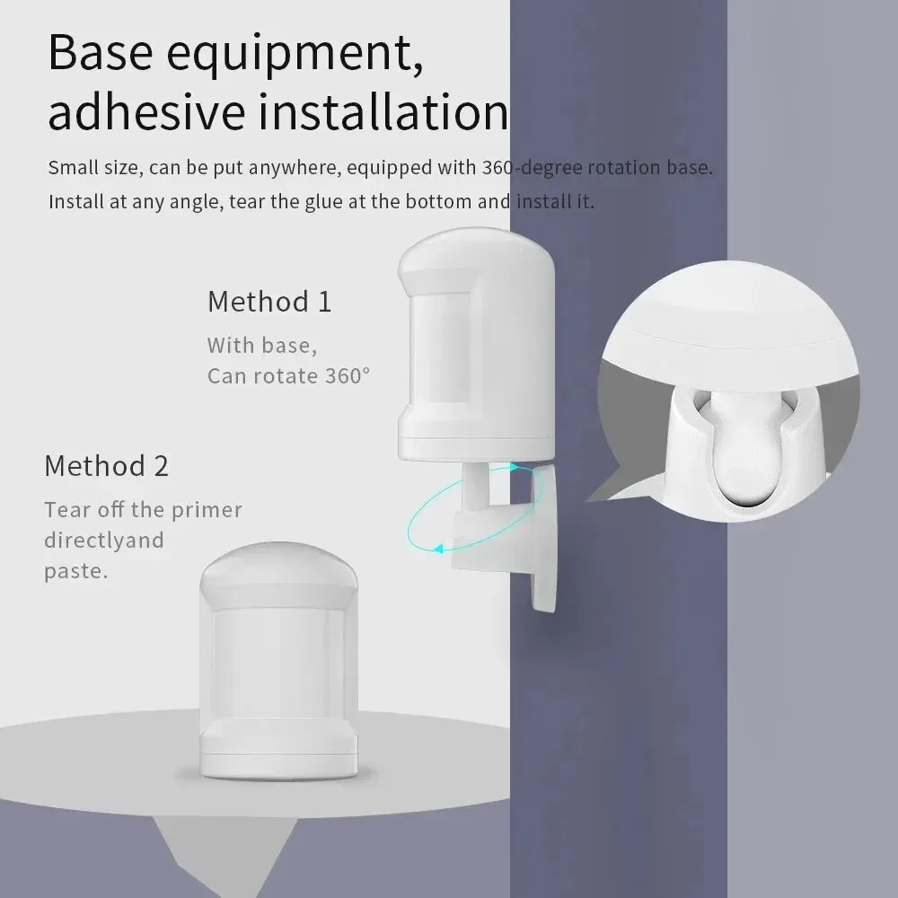 Tuya Zigbee 3.0 PIR Motion Sensor Smart Home Human Body Infrared Detector Security Smart Life Works With Alexa Google Home