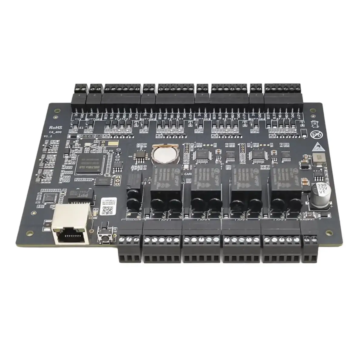 ZK C4-400 Access Controller Panel TCP/IP WG Input Four Door Use For Multi Gate Access Control System ZKAccess3.5