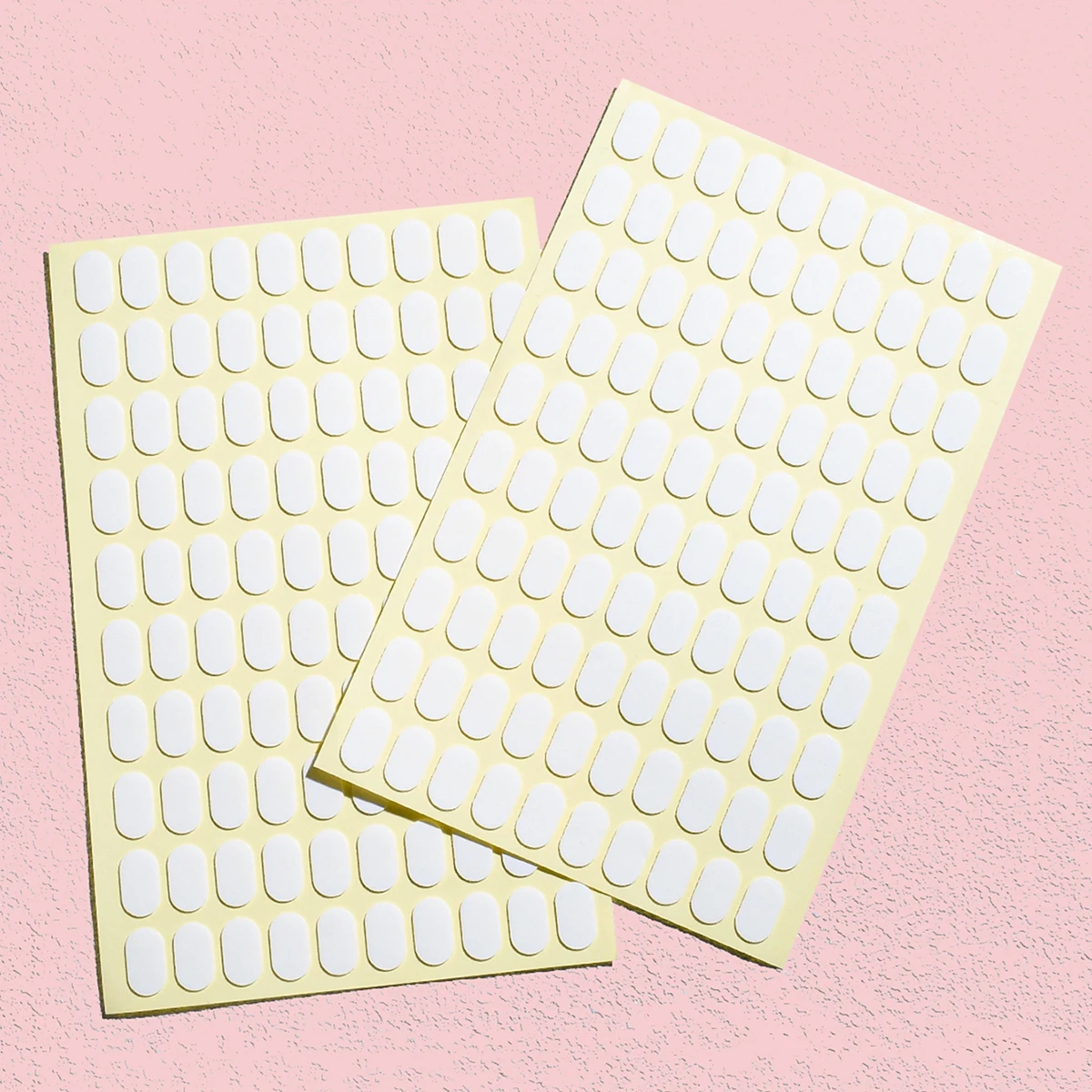 1 to 20 Sheets Nail Tip Glue Stickers for Nail Display Tips, 100pcs/Sheet Double Sided Adhesive Tabs for Practice Nail Stand