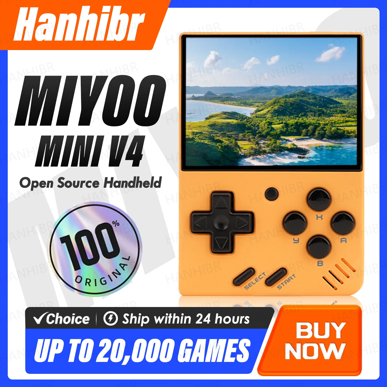 MIYOO MINI V4 Handheld Game Console Linux System 2.8'' IPS Screen Portable Mini V2 V3 Retro Video Simulator Player Children Gift