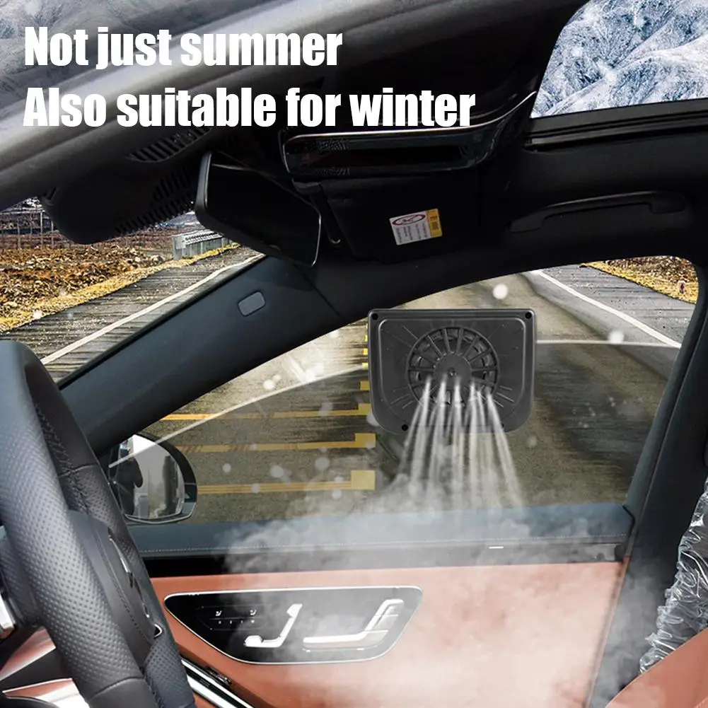 سيارة مروحة العادم الشمسية السيارات التهوية الداخلية دخان العادم تبديد الحرارة ملحق سيارة الديكور مروحة العادم دائم