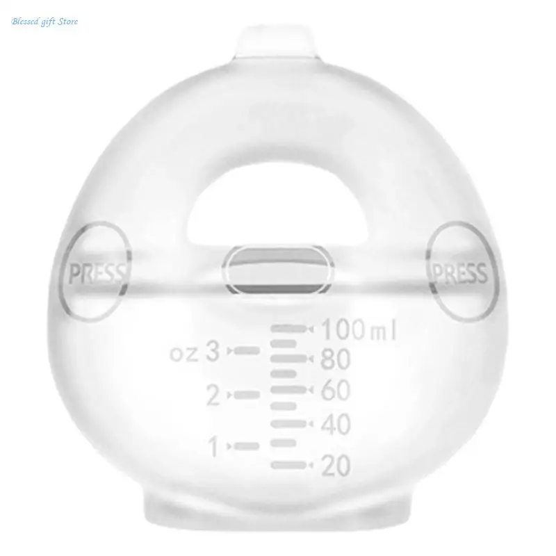 Silicone Breast Milk Collector Leak Proof 100ML Large Capacity Gentle Nipple Protector Invisible Wearable Milk Saver