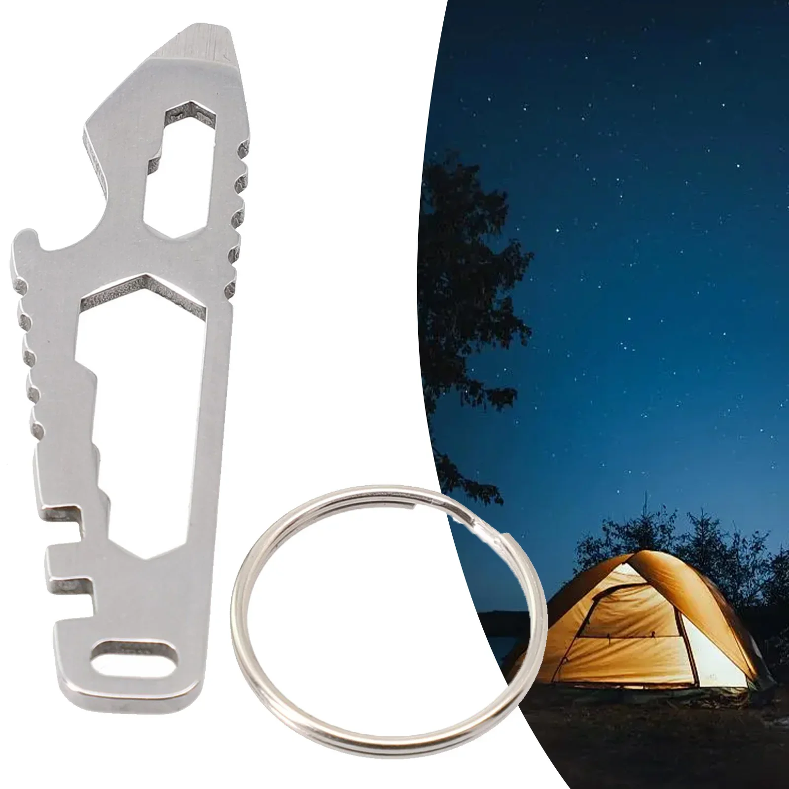 Easy To Store New Practical Pocket Tool Outdoor Part Material Stainless Steel Size 6.8*1.9*0.3cm Small Daily Maintenance