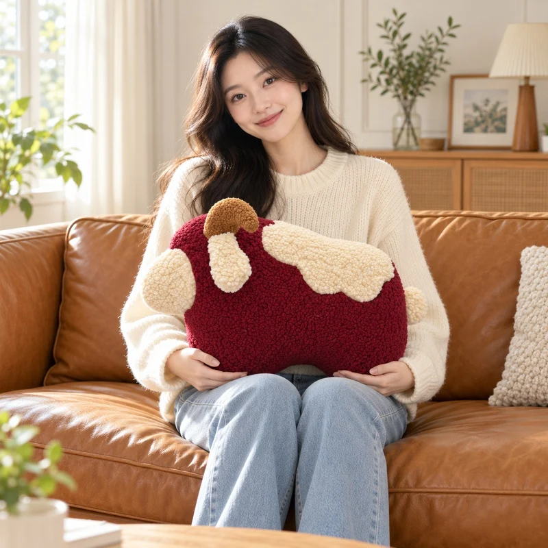 Soft Cute Funny Gift Throw Pillow Cushion Bed Office Chair Sofa High Quality Home Decor Washable Non Slip Bottom Living Room Hot