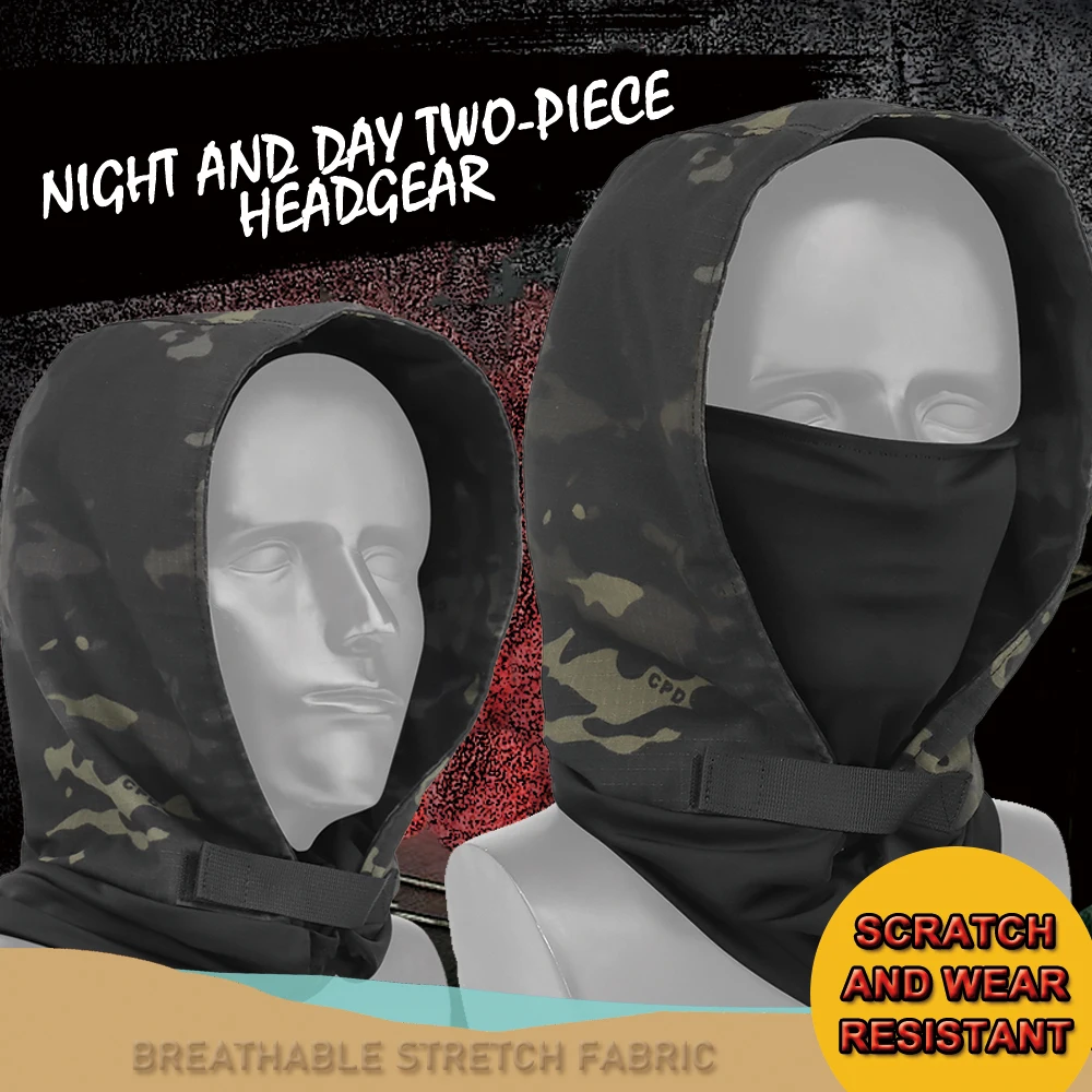 

Black Night Tactical Headgear Headwear outdoor sports Accessories half-face mask visor Scratch and wear resistant