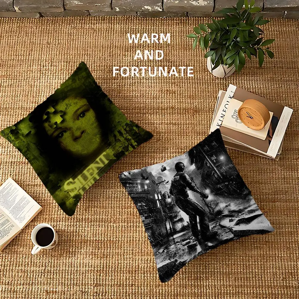 غطاء وسادة على شكل فيلم رعب كلاسيكي سايلنت هيل لغرفة النوم وغرفة المعيشة وغطاء وسادة مزخرف للأريكة