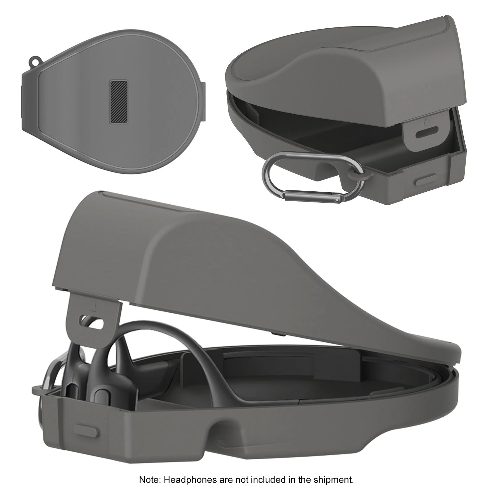 Hard Earphone Case for Shokz Run Pro 2 Standard/Mini/Swim Pro Open-Ear Bone Conduction Headphone Carrying Bag Travel Storage Bag
