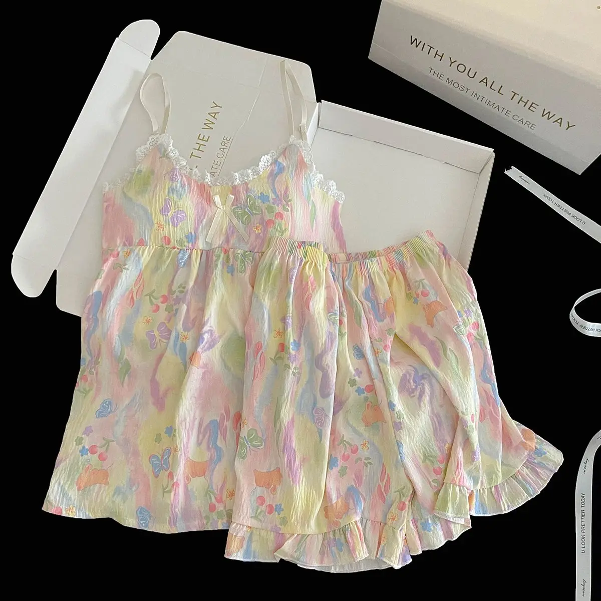 

Сексуальный женский летний пижамный комплект, пижамы с короткими рукавами, женская одежда для сна, одежда для сна и домашняя одежда, пижамный комплект без рукавов, сексуальный женский комплект