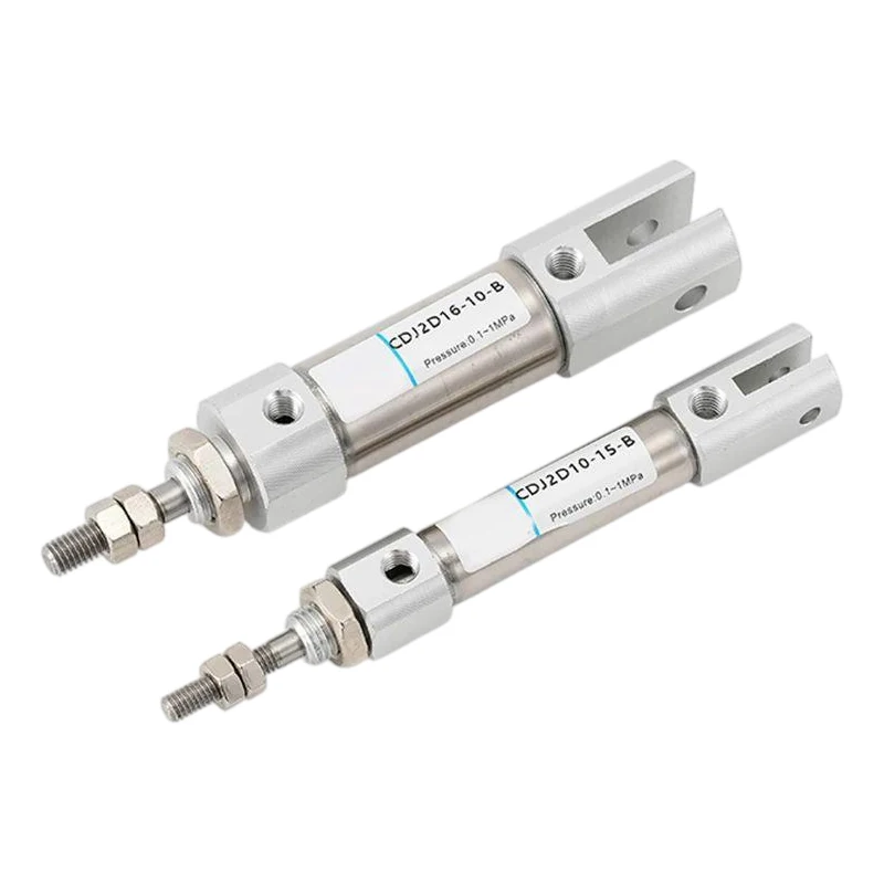 CDJ2B CDJ2D Double Acting Pneumatic Mini Air Cylinder 10mm/12mm/16mm Single Rod Strokes 5mm-150mm for Industrial Use