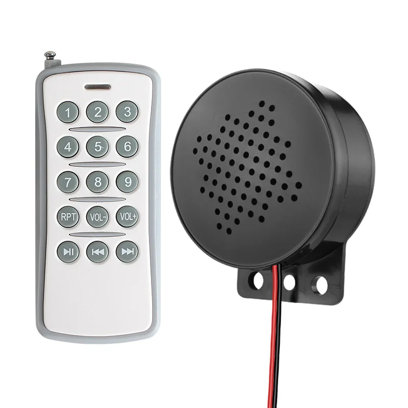 Wireless Remote Voice Announcer Outdoor Weatherproof Alarm Speaker USB Access Control Escalator Elevator Safety Reminder YX60