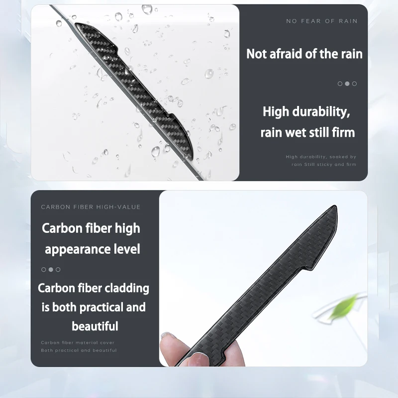 4Pcs Car Door Sticker Protector Strip Edge Guards for Toyota GR Sport Gazoo Racing Yaris 86 Corolla Hilux Supra C-HR Accessories