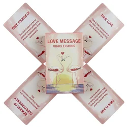 Love Message Oracle Cards A 54 Tarot English Visions Divination Edition Pink Cute Deck Borad Party Playing Games