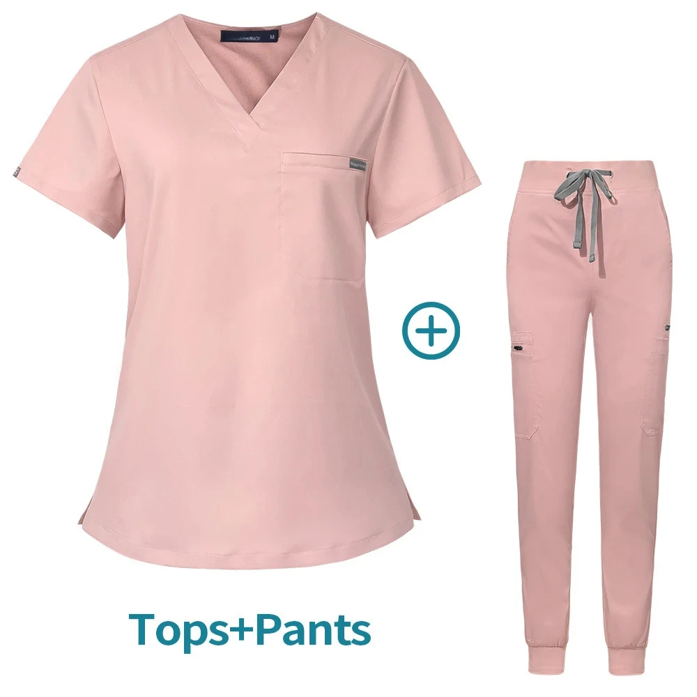 Customizable LOGO Operating Room Medical Uniform Scrubs Hospital Scrubs Set Medical Supplies Nurse Dental Surgery Suit Workwear