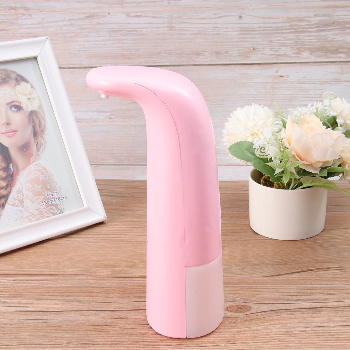 

Sensor Soap Dispenser Wall-mount Automatic Liquid Bathroom Dispensers It Can Move Pink