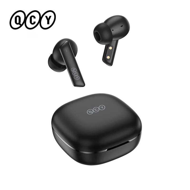 QCY HT05 ANC Wireless Earphones 40dB Active Noise Cancelling Bluetooth 5.2 Headphones 6 Mic ENC HD Call Headset TWS Earbuds