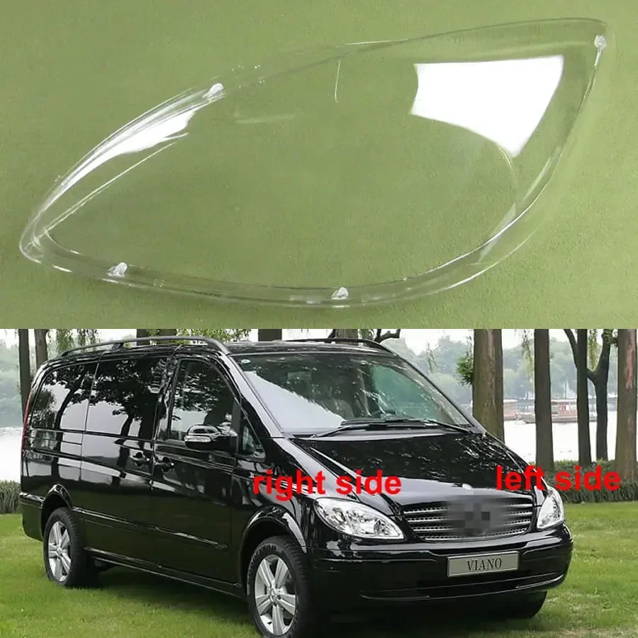 For Mercedes-Benz Vito W639 2004-2010 Front Headlight Cover Transparent Headlamp Shell Lamp Lens Replace The Original Lampshade