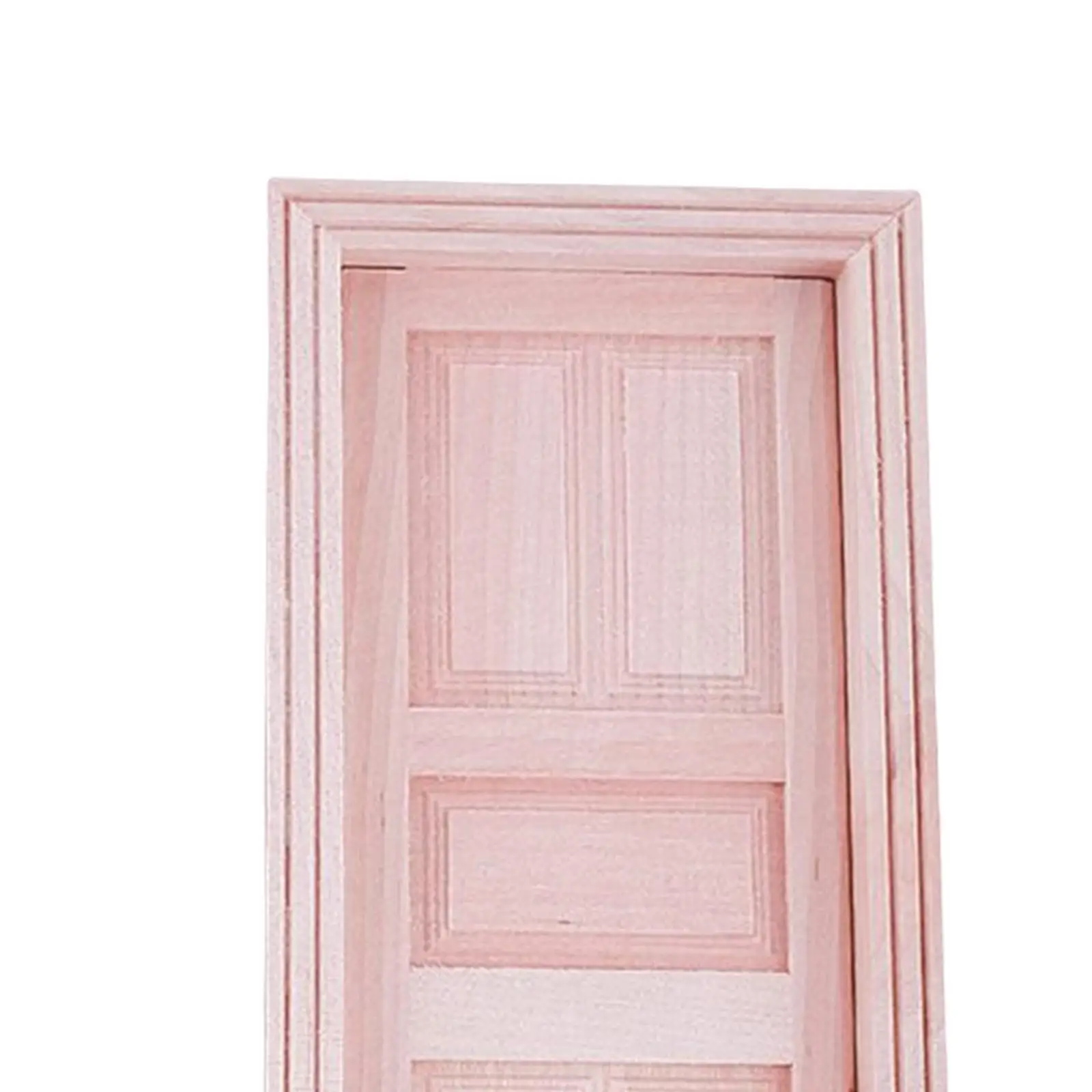 1:12 Scale Doll House Wooden Door Furniture Exterior Door Model Unpainted