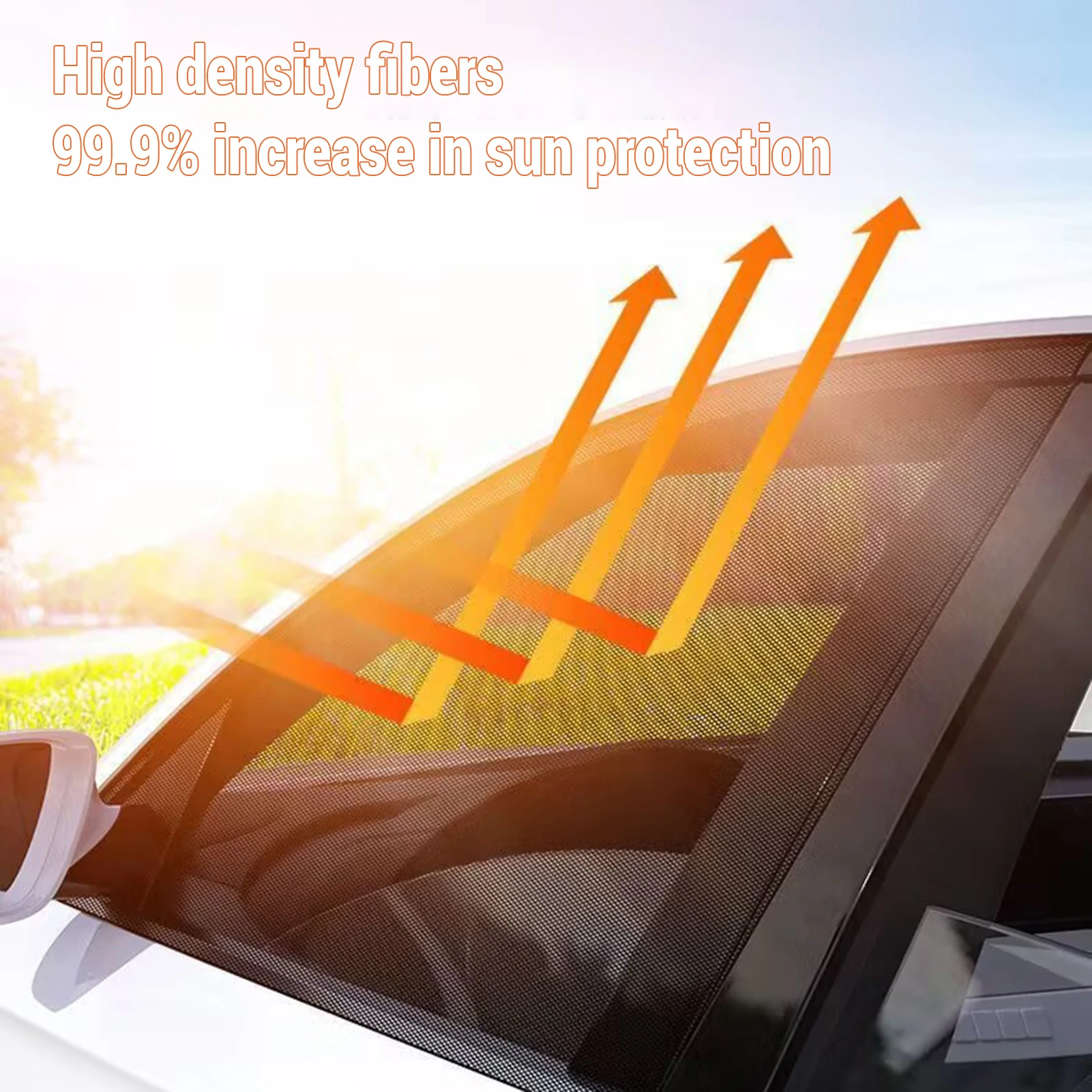 Universal Sunscreen Car Window Shades, Side Window UV Proteções, Back Covers para o verão, Suprimentos de resfriamento, 2pcs