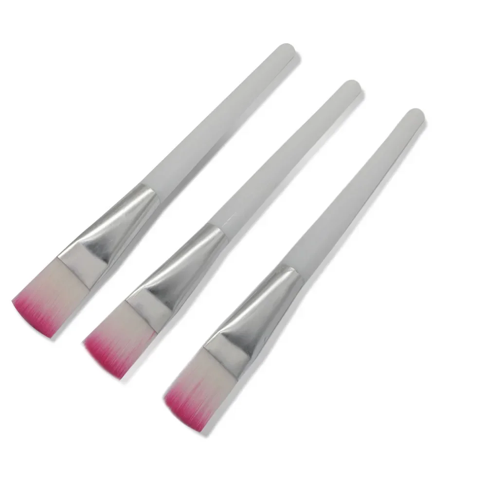 100 Pcs Facial Mask Brush Painting Brushes Art Round Flat Nylon Hair Hair Paint Oil Acrylic Watercolor Kids Students