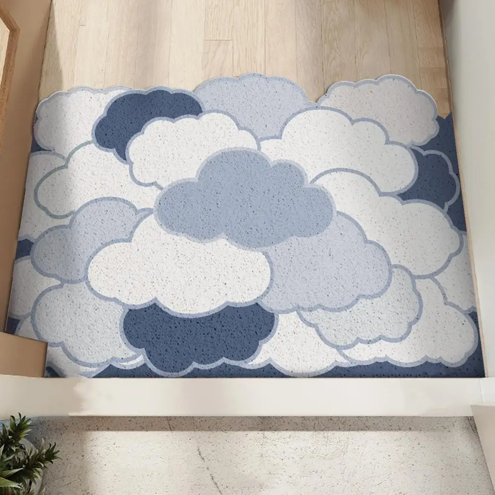 75*45cm Entry Door Mat Cloud Print Magic Cloud Irregular PVC Entrance Welcome Door Floor Rug Lucky Home Bathroom Decor Supplies