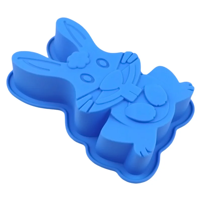 Easter Series Single Rabbit Silicone Mold Bread Baking Pan Easter Themed Kitchen Utensil XG1292