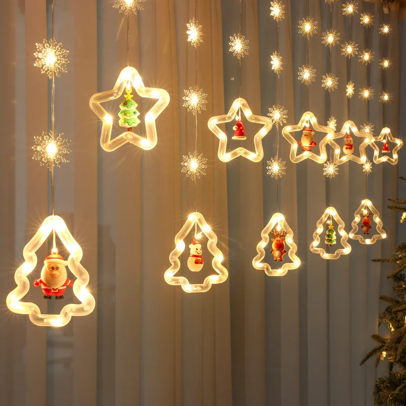 Decorazione natalizia Articoli vari Ciondolo Natale Ornamenti natalizi Regalo di Natale Lampada da ghiaccio a LED