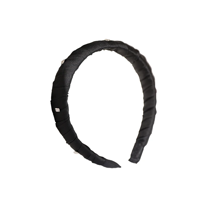 

Simple solid color fashionable versatile high skull top out frequently wash face pressure hair headband display hair volume