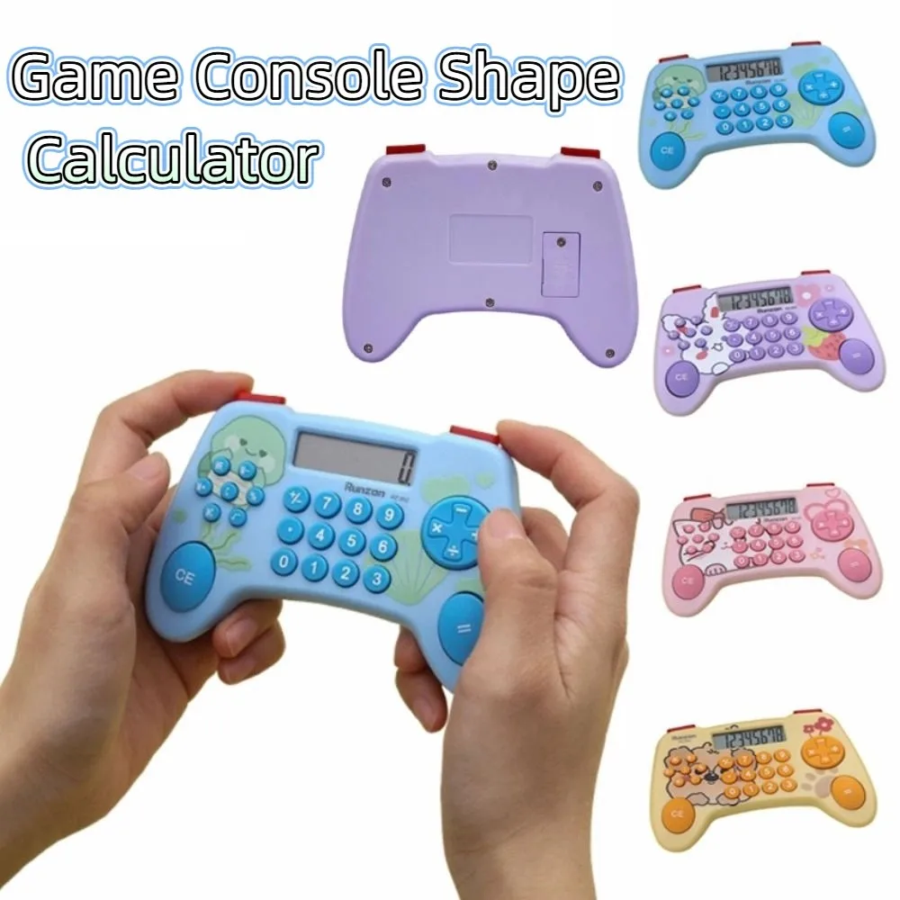 Game Console Shape Desktop Calculator Creative Large LCD Display Cartoon Calculator Battery Operated Practical