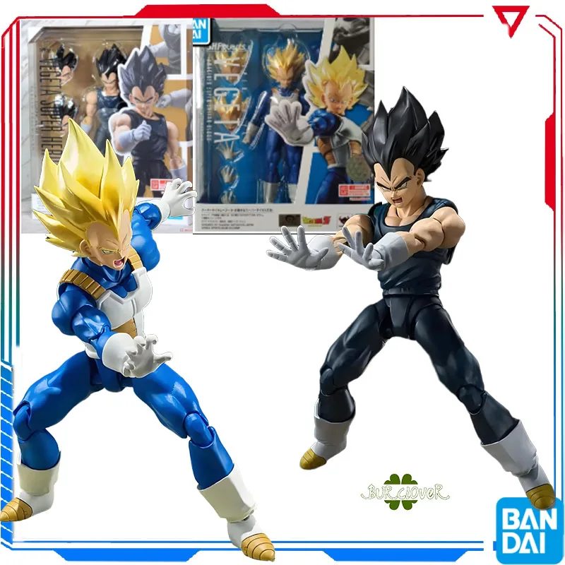 

In Stock Bandai Dragon Ball Original S.H Figuarts Vegeta Super Saiyan Boy From The Future Spot Figure Model Decoration Toy Gift