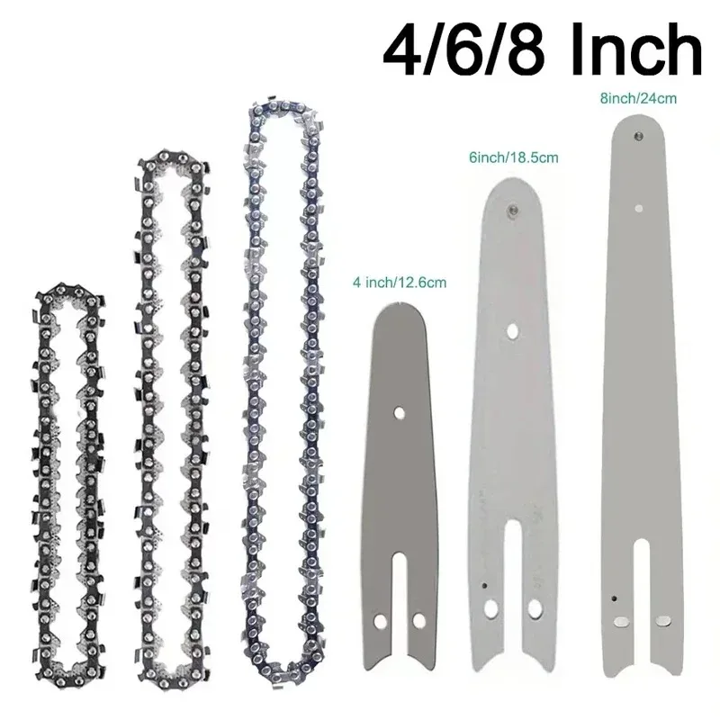 4/6/8Inch Metal Chainsaw Saw Mini Steel Chainsaw Chain Chainsaw Household Feller Pliers Wood Cutting Chainsaw Accessories