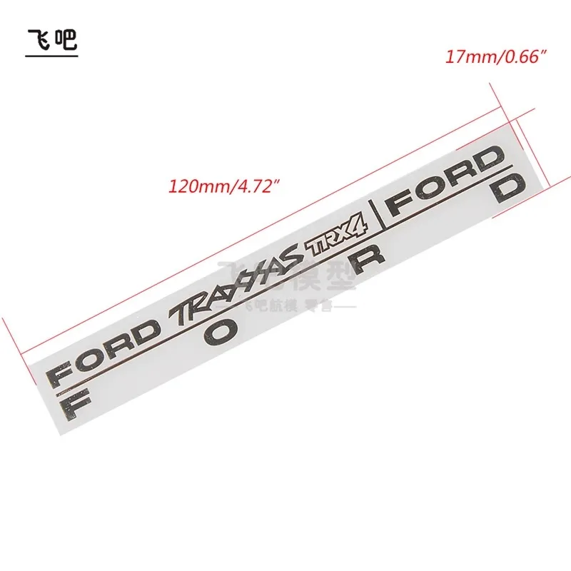 Simulação Transparente À Prova D' Água Escalada Etiqueta Do Carro, Etiqueta Do Corpo, Simulado, DIY Mood Decoração Acessórios, TRX-4, Ford Bronco