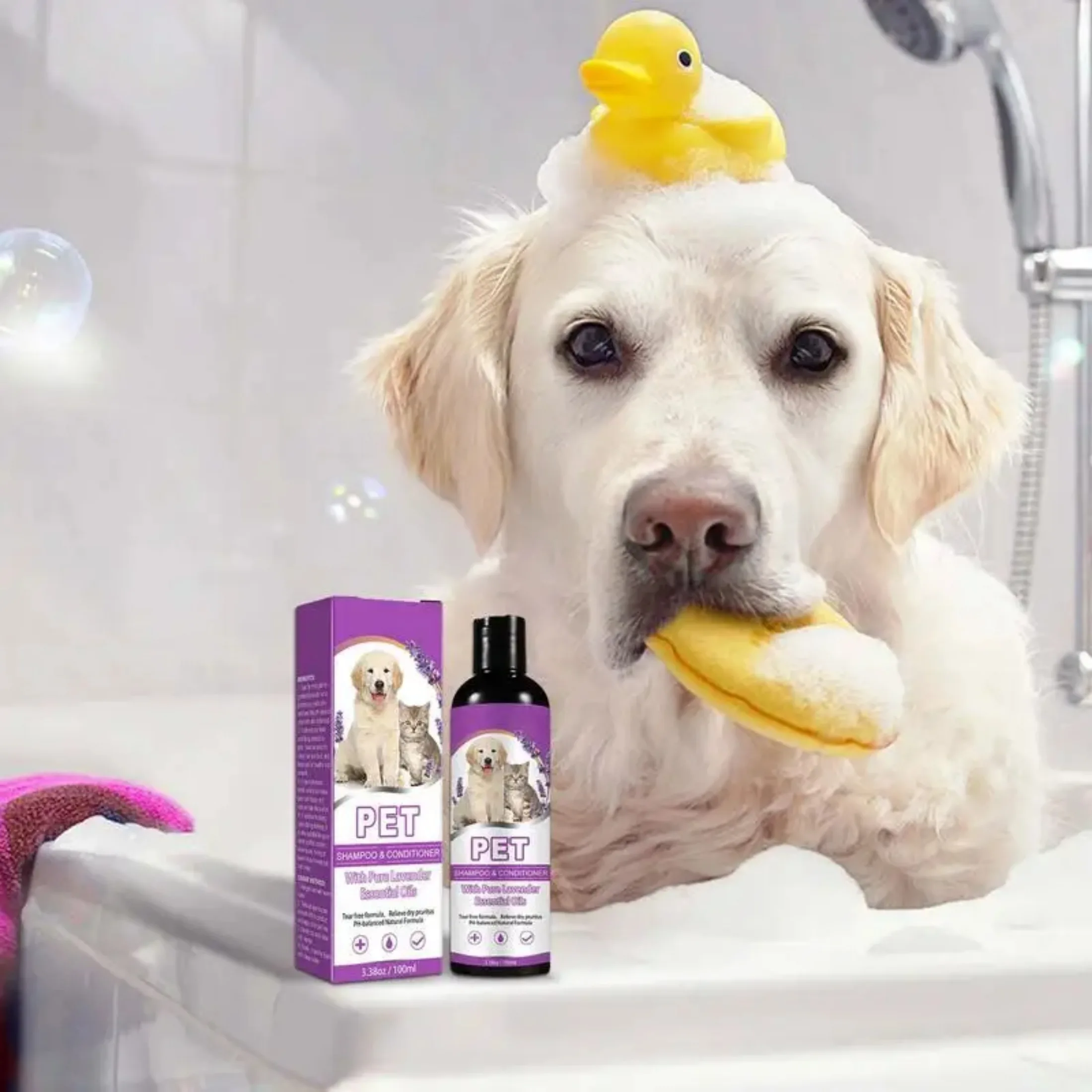 Soothing Dog Shampoo Hair Soft Shampoo Puppy Moisturizing ShampooProfessional Pet Natural Plant Shampoo Pet Grooming Supplies