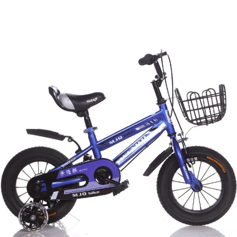 Koolstofstaal Kinderfiets 12-14-16-18-20 Inch Voor Jongens En Meisjes Baby Met Achterbank Pedaal scooter Weg Mountainbike