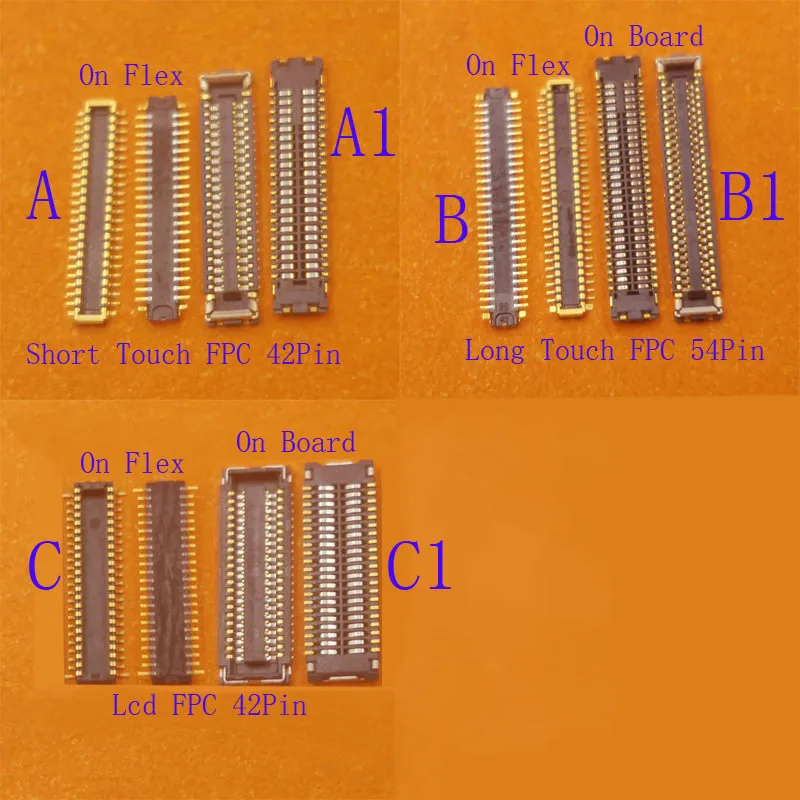 1-2 szt. ekran dotykowy LCD Złącze FPC Płytka wtykowa do iPada 7 8 9 Pro 10.2 7. 8. 9. A2270 A2602 A2197 A2198 42 54 Pin