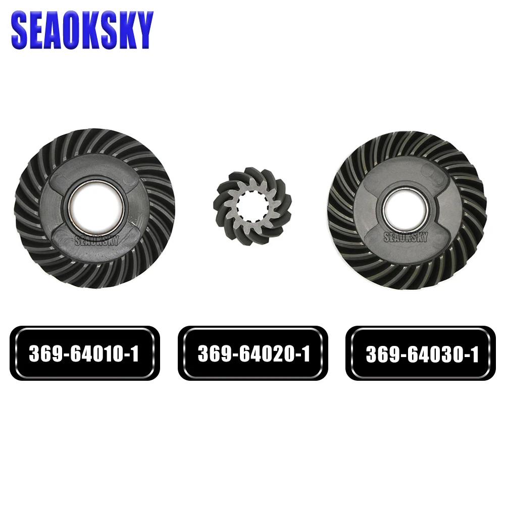 Gear set for Mercury Tohatsu 4 stroke 5HP 6HP 369-64010-1 369-64030-1 369-64020-1 Boat Engine