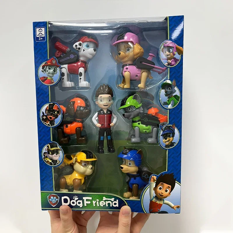 

Paw Patrol Animation Model Zuma Chase Rocky Ruby Dog Mobile Robot Toy Girl Boy Birthday Gift Toy