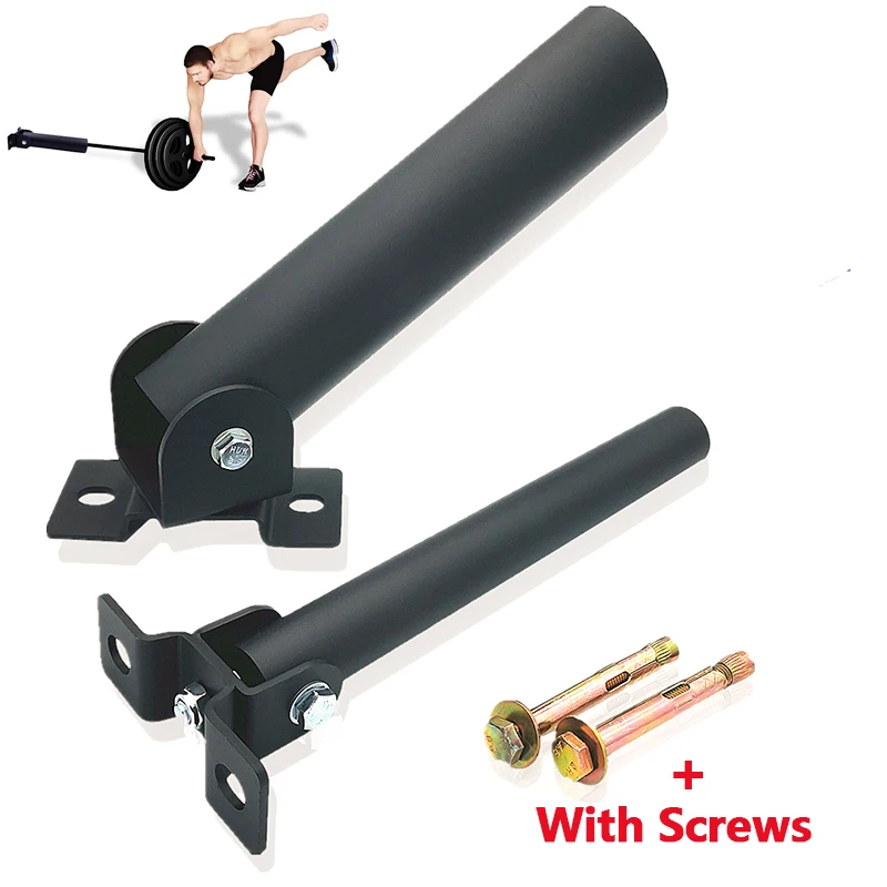 Wall Mount T-Bar Row Platform Landmines Attachment for Barbell Bar 360° Rotation Weight Training Home Fitness Exercise Equipment 