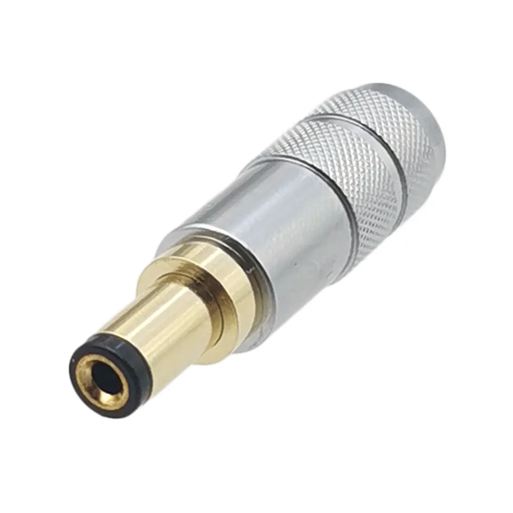 1pc Gold Plated 5.5*2.1/2.5 10A High Current DC Power Plug DIY Solder Wire 5.5x2.5 5.5x2.1 DC Male Female Plug Socket Connector