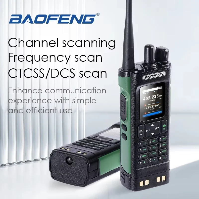 BAOFENG DMR DM-32UV Walperforated Talkie GPS 8W Bluetooth Céspigments Statique Sans Fil Balayage Mort Type-C Chargeur UV32