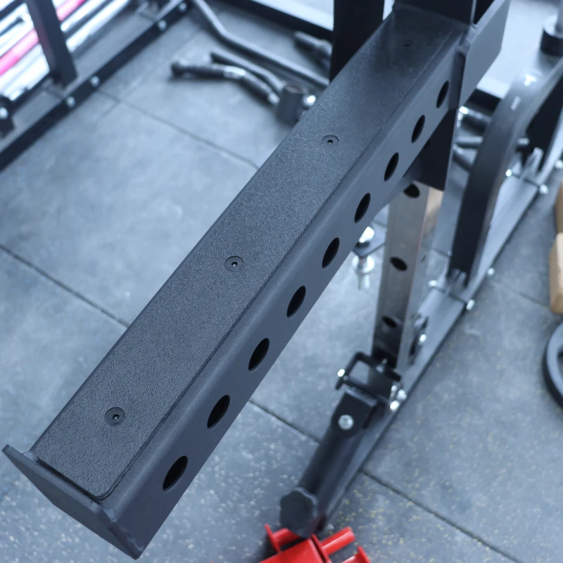 Long Arm Squat Protection Squat Rack, Integrated Training Rack Accessories, Use with Long Arm Safety Bar