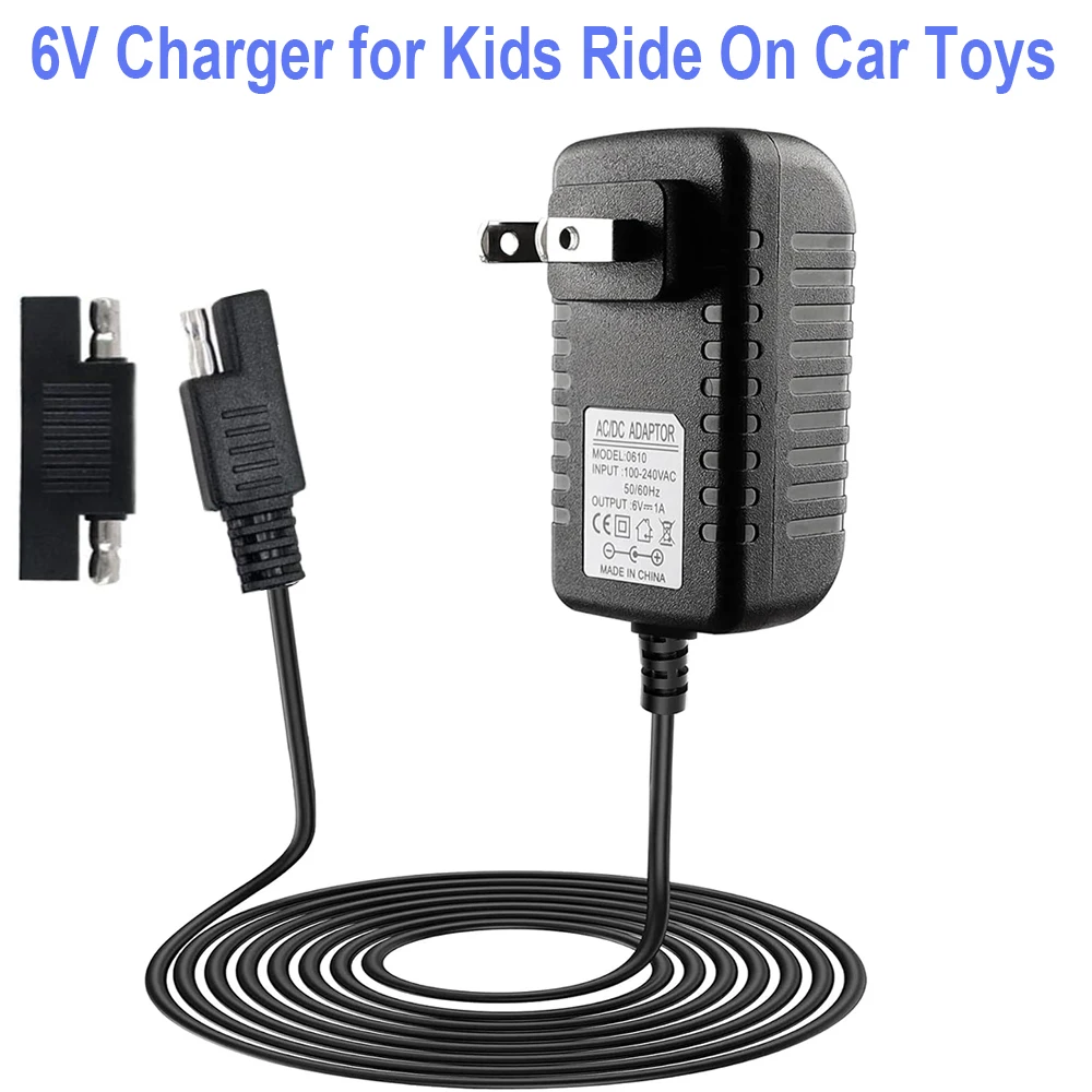 SAE Connector Charger for Kids Ride On Car Battery, BXIZXD 6 Volt Battery Charger for   Quad Pacific Cycle Marvel The Avenger