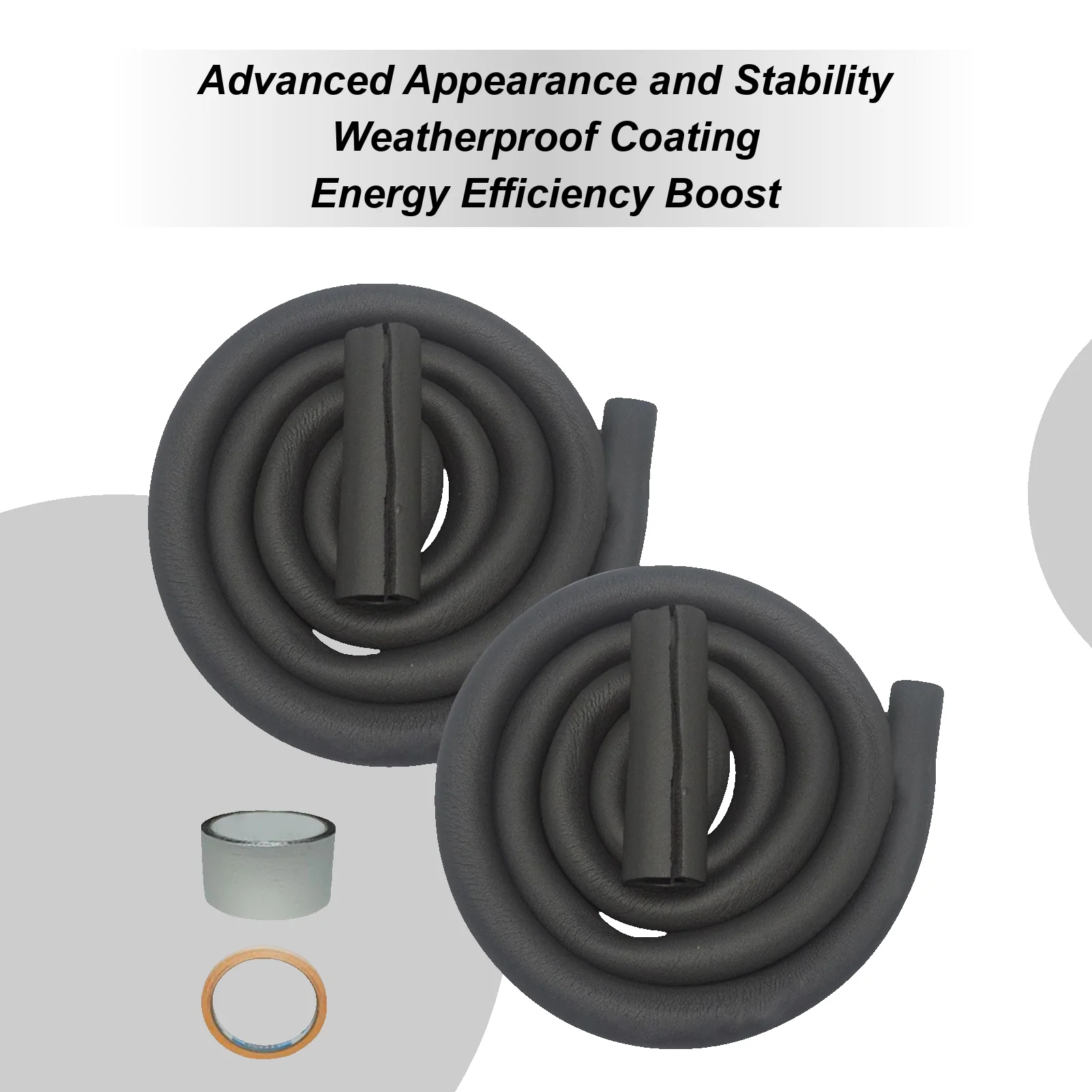 

Изоляция труб переменного тока, уличная изоляция трубки переменного тока, устойчивая к ультрафиолетовому излучению, терморукав, предварительно вырезанная, длина 9,8 фута, толщина 0,35 дюйма, для плинга на колесах, зиму