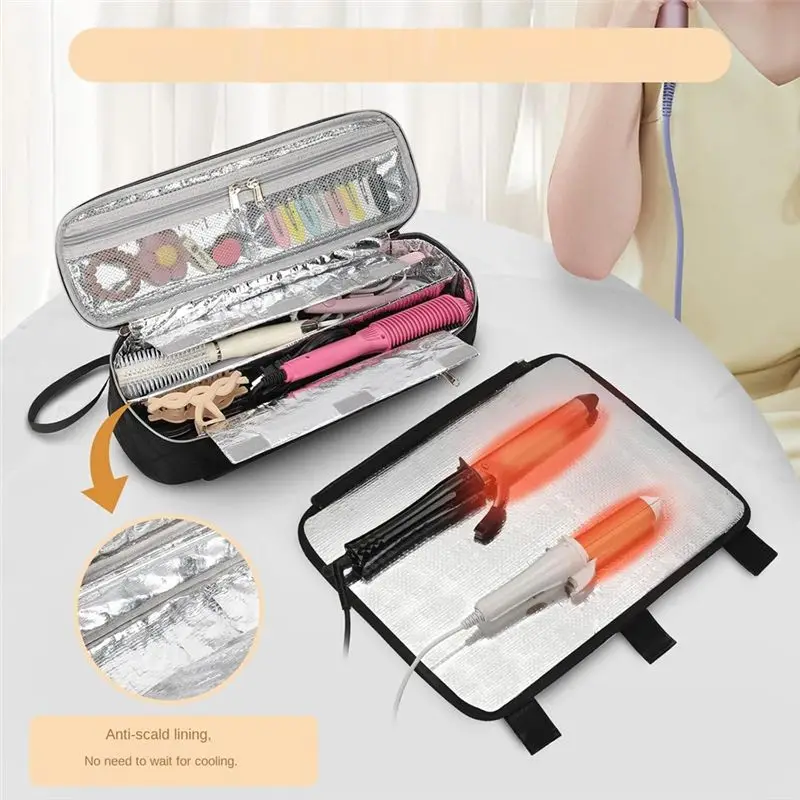 2026 جديد أدوات الشعر حقيبة سفر تصفيف الشعر أداة المنظم حقيبة التخزين ل مكاوي مسطحة مستقيم الشباك الحديد الملحقات #2