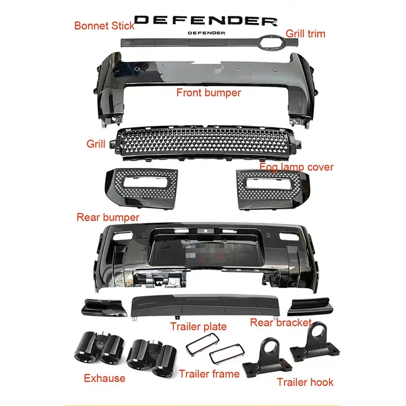 

Defender Body Kit for Defender 110 Accessories Body Pats Wide New Defender L663 P400e